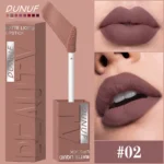 Matte Velvet Lipstick Lip Gloss Waterproof Smooth Long-Lasting Non-sticky Non-transfer Deep Red Nude Y2K Daily&Party Makeup Gift - Image 11