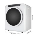Compact Home 3.5Cu.Ft Electric Dryer Machine Stainless Steel Drum Clothing New - Image 2