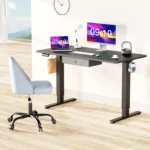 JHK Electric Standing Desk Height Adjustable 55x24 Inch Computer Desk Workstation Ergonomic Work Table for Home Office - Image 2