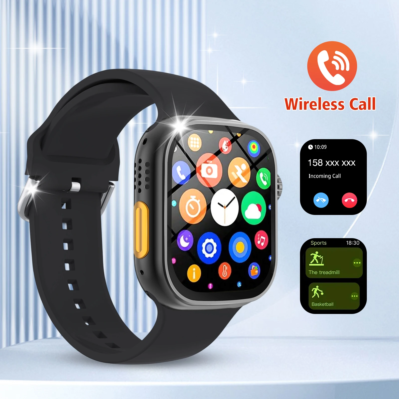 S0afd67b373114e14ae73a07b7ad3b38bY.webp 2025 New Smart Watch, Outdoor Sports and Fitness Tracker, Bluetooth Calling, Message Notifications, Suitable for Men and Women - Image 1