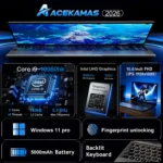 ACEKAMAS 15.6″ Gaming Laptop Intel Core i9 10980HK IPS 1920*1080 Notebook PC 16GB DDR4 1/2TB SSD Windows 11 Pro Laptop Computer