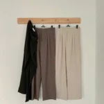 Women Suit Pants High Waist Summer Straight - Image 3