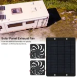 12V Solar fan Solar Charger Exhaust Fan Ventilator Solar Panel Powered Fan Air Extractor for Dog Chicken House RV Greenhouse Fan - Image 5