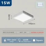 CHUANGYANG Ultra-Thin Led Ceiling Lamp Pancel Light 10W 15W 20W 30W Round Square Led Ceiling Light For Bedroom Corridor 110-220V - Image 7