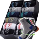 5/10 pairs Breathable Men's Basketball Crew Socks for Spring and Fall Sweat Absorption Deodorant Sports Stockings - Image 7