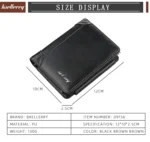 New Leather Men Wallets High Quality Zipper Short Desigh Card Holder Male Purse Vintage Coin Holder Men Wallets - Image 2