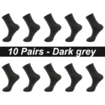 10Pairs/Lot Men Combed Cotton Socks Black Casual Business Breathable High Quality Man Sock New For Male Plus Size EU38-48 - Image 14