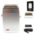 11000 RPM POP Barbers P620 Professional Electric Men’s Beard Trimmer Double Foil Shaver Electric Shaver USB Hair Cutting Machine