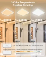 Rechargeable Dimmable Ceiling Light USB 5V 3 Colors LED Flush Mount Ultrathin Motion Sensor Ceiling Lamp Remote Control Timer - Image 4