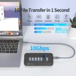 PHIXERO USB 3.2 Docking Station Hub 10Gbps Splitter Switch Dock Multi Port SD Card Socket Type C Gen2 for Surface PC Laptop 3.0 - Image 2