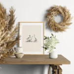 Antique Farm Animals Duck Sheep Rooster and Hen Cow Boho Poster Canvas Painting Wall Art Pictures Home Farmhouse Decor - Image 2
