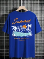 Summer Set Off Again Adventure California Mens T-Shirt Cotton