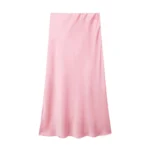 Black Satin Skirt Woman High Waist Elegant Long Skirts For Women Fashion Summer Midi Skirt Office Women's Skirts - Image 15