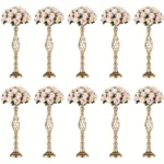 2/10 Piece Metal Vase Set, Wedding Party, Birthday Party, Christmas and Halloween Decoration - Image 8