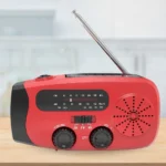 Portable Emergency Crank Radio FM/AM/WB Weather Radio with LED Flashlight Multifunctional Solar Power Radio for Outdoor Survival - Image 2