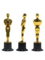 3/5/10 PCS Five-pointed Star Little Golden People Trophy Games Awards Memorial Gift Party Award Plastic Trophy Honor Gold Trophy