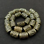 24pcs Metal Tubes Hair Braid Beard Dreadlock Beads Viking Rune Bead Spacer Knife Beads Rings Clips Styling Tools Pendant Braider - Image 2