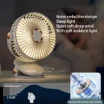 Xiaomi 8000mAh Clip-on Fan 5 Speed Quiet Rechargeable Desktop Portable Air Circulator Wireless Fan With LED Light For Camping - Image 3