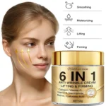 6 in 1 Anti-Wrinkle Cream with Collagen, Retinol & Hyaluronic Acid, Lifts, Firms & Nourishes for Softer, Confident Skin - Image 2
