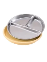 Color Kids 1PCS Stainless Steel Plate Detachable Suction Dishes Baby Feeding Sucker Bowl Food Grade Silicone Food Tray Tableware - Image 14