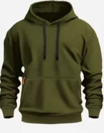 Fall/winter New Arrival Men’s fleece Hoodie High Quality Solid Color Hooded Sweatshirt Male Fashionable street style sweatshirt