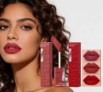 Matte Velvet Lipstick Lip Gloss Waterproof Smooth Long-Lasting Non-sticky Non-transfer Deep Red Nude Y2K Daily&Party Makeup Gift - Image 4