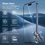 HD Screen Protection For iPhone 16 15 17 14 13 12 11 Pro Max Tempered Glass iPhone15 Pro Camera Lens Film iPhone16 Plus 13 Mini