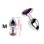Heart Shaped Metal Anal Plug,Butt Anal Plug,6 Colors S/M/L Sizes,Unisex Adult Sex Toys for Men Women,Anal Massager,Pleasure Toy - Image 16
