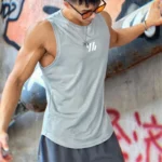 2025 newest Summer Gym Vest High Quality mesh Shirt Sleeveless T-shirts Men Tank Tops running Fitness Sports Vest men Clothing - Image 5