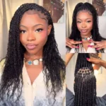 QVR Afro Kinky Bulk Hair No Attachment 50g Afro Curly Bulk 100% Human Hair Unprocessed Virgin Remy Braiding Hair for Dreadlocks - Image 3