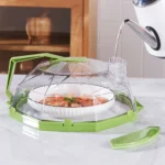 Microwave Food Cover with Handle & Water Storage Box Microwave Splatter Cover Multi-Purpose for Keeps Microwave Oven Clean