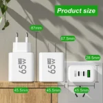 Total 65W GaN Charger USB PD Type C