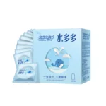 Hyaluronic Acid Condoms 52mm 100/50pcs Men Couples Glossy Ultra Thin