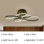 Modern Ceiling Lamp LED Chandelier for Living Dining Room Bedroom Aisle Balcony Home Decoration Indoor Lighting Fixture Luster - Image 8