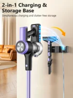500W/55KPA Self-Standing Cordless Vacuum Cleaner,60 Mins Handheld Vacuum Cleaners,Smart LED Screen Vacuum for Carpet/Pet Hair - Image 5