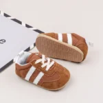 Baby Casual Sports Shoes for Spring Autumn High-Quality TPR Sole Anti-Slip Prewalker For 0-18M Girls And Boys BLS4034