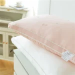 Liv-Esthete Women White 100% Silk Pillow King Queen 3D Style Rectangle Silk Inner Pillow For Sleeping Neck Protection Bed Pillow - Image 4