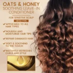 Hair Conditioner Repair Damaged Hair Smoothing Oil No Wash Treatment Leave In Conditioner Honey & Oats Hair Care Products 100ml