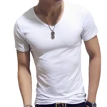 7 Colors Slim Man's T-shirt Short Sleeve Streetwear - Image 15