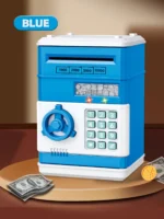 Electronic Password Piggy Bank Toys, ATM Saving Money Box Coin Can Auto Scroll Paper Money Fingerprint Password Unlock kid Gifts - Image 11