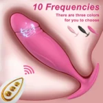Remote Control Anal Vibrator Women Butt Plug Massager G Spot Vibrating.