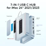 PULWTOP USB C HUB for iMac 24 inch 2021/2023/2024, iMac Hub with USB C/A 10Gbps, SD/TF, Support Expand M.2 SSD (NOT Included) - Image 2