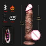 Realistic Vibrator Dildo Telescopic Female Vaginal Penetration Masturbator Anal Plug Penis