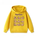 Autumn Winter Cartoon Cute Capybara Print Children's Hooded Hoodies Casual Fashionable Comfortable Boy Girl Sweatshirt Pullover - Image 8