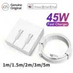 PD 45W USB C to USB C Fast Charging Data Cable For Iphone 15 15Pro Xiaomi Huawei Data Line Type C Weaving Cable Accessories