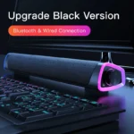 4D Computer Speaker Bar Stereo Sound Subwoofer Bluetooth Speaker For Macbook Laptop Notebook PC Music Player Wired Loudspeaker