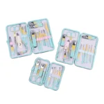 10/12/18Pcs Nail Clippers Set Stainless Steel Manicure Pedicure Kit Grooming Tools With Travel Case - Image 4