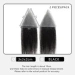 100% Human Hair Hairpiece Sideburns Toupee Forehead Patch Invisible Seamless Ultra Thin Skin PU Men's Hairline Sideburn Patch - Image 15
