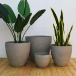 Frosted Imitation Stone Bonsai Flowerpot Balcony Plant Pot Home Decor Supplies Large-capacity Plant Growth And Cultivation Pot