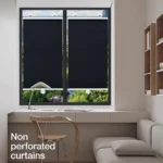 1pcs Cordless Retractable Roller Shades Black Home Office Windows Sunshade Thermal blinds without drilling blackout curtain - Image 2